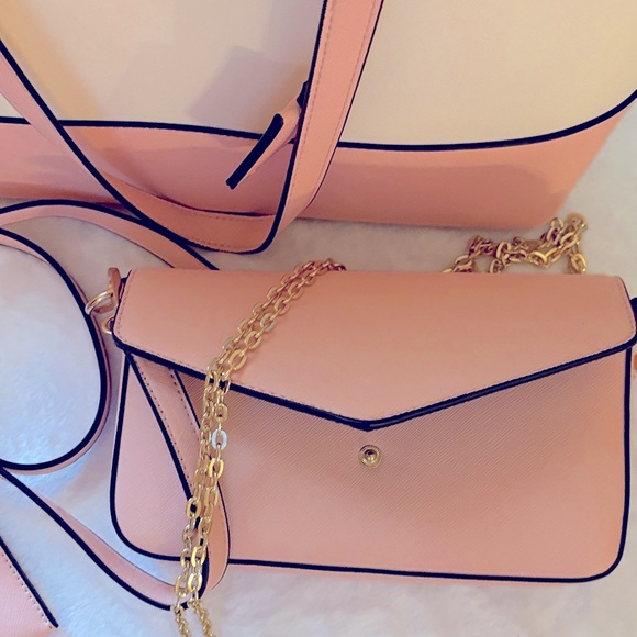 Elegant Pink and Cream Women's Bag Set - Picture 6 of 12